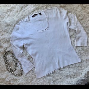 Cyrus white long sleeve top